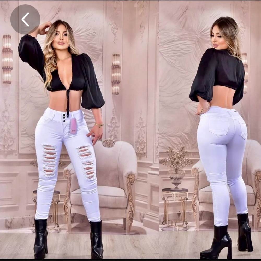 Authentic Colombian 🇨🇴 Jeans levanta cola (Push-UP) Size 12 COL 7-8 USA